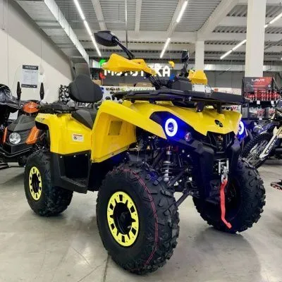 Квадроцикл GLADIATOR (Гладиатор) F200 LUX жёлтый c ПСМ