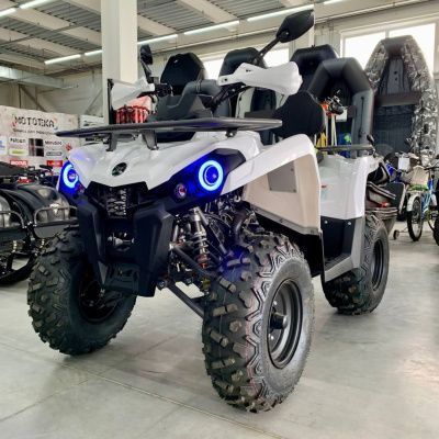 Квадроцикл GLADIATOR (Гладиатор) F200 белый с ПСМ