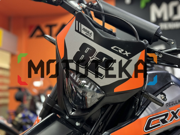 Мотоцикл кроссовый / эндуро Regulmoto (Регулмото) CR - X чёрный/оранжевый с ПТС | Мототека Мотоцикл кроссовый / эндуро Regulmoto (Регулмото) CR - X чёрный/оранжевый с ПТС | Мототека